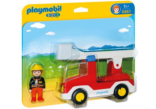 Acheter Playmobil 1.2.3 6967 Camion de pompier avec échelle pivotante État correct - 25,78 € Playmobil 1.2.3 6967 Camion de pompier avec échelle pivotante État correct - Playmobil reconditionné disponible sur Fnac