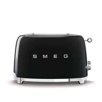 Grille-pain Smeg TSF01 2 fentes Toaster Noir - 1