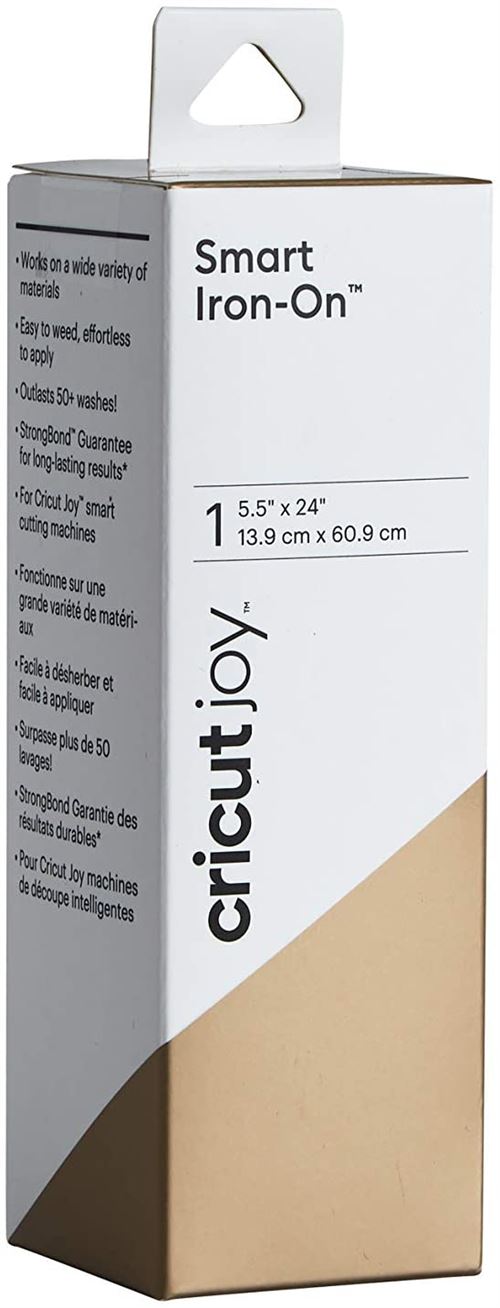 Accessoire Cricut 2008055 – Rouleau Thermocollant Smart Iron-On Doré 23,9x60,9cm