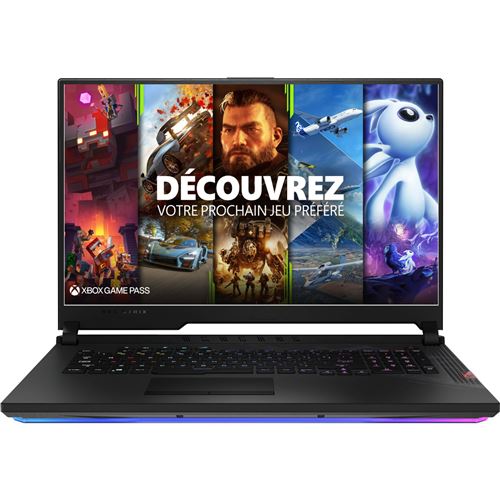 PC Portable Gaming Asus ROG Strix SCAR17 17,3" Intel Core i9 32 Go RAM 2 To SSD Noir + 1 mois d'abonnement Xbox Game Pass