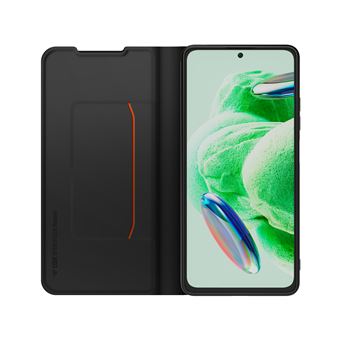 Etui à rabat en gomme avec porte-carte Made For Xiaomi pour Redmi Note 12 5G Noir