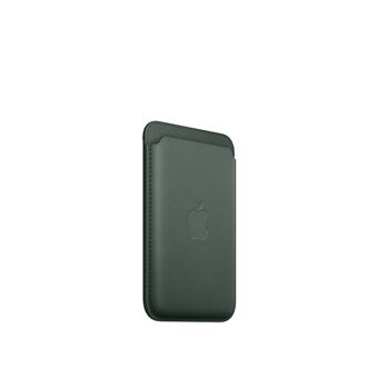 Porte-cartes en tissage fin pour iPhone avec MagSafe Chêne vert