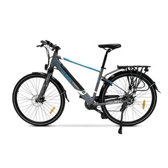 Velo electrique ARGENTO ALPHA-Batterie 36V 10.4Ah 374Wh integre-Moteur Bafang 36V 250W 45Nm-Shimano Tourney 7 vitesses-Frein a disque mecanique avant et arriere-Pneus 700x40-Affichage LCD etanche-Cadre aluminium-Autonomie 70 km-Poids 24kg