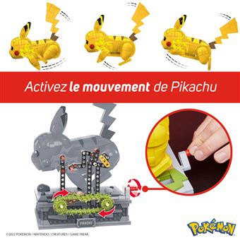 Jeu de construction Mega Construx Pokémon Pikachu en mouvement