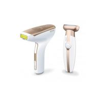 Pack Beurer nettoyant et démaquillant IPL 8500 + HL 35 Blanc et Beige