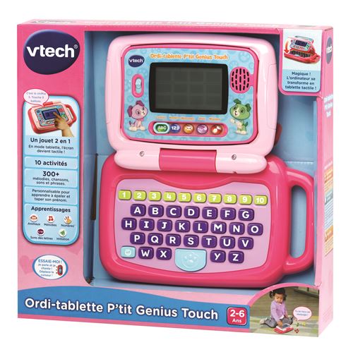 Ordi Tablette Vtech P Tit Genius Touch Mauve Jouet Multimedia Achat Prix Fnac