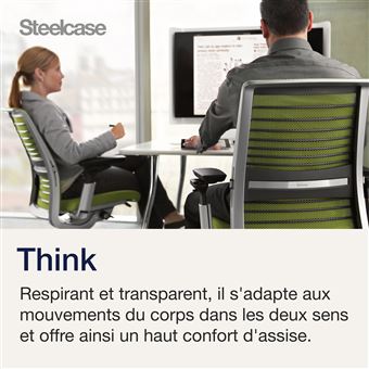 Chaise de Bureau Steelcase Think Noir