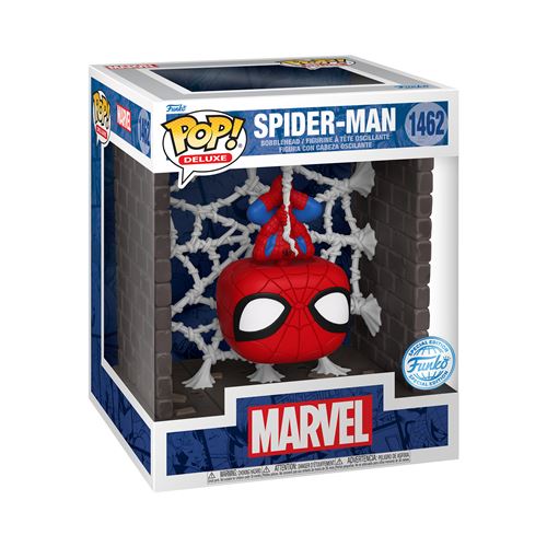 Funko Pop Deluxe Marvel Spider Man Webbed - vue 2