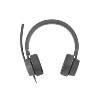 Casque PC filaire Lenovo Go ANC Gris