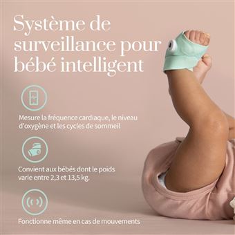 Babyphone Owlet Monitor Duo Smart Sock 3 et Caméra HD