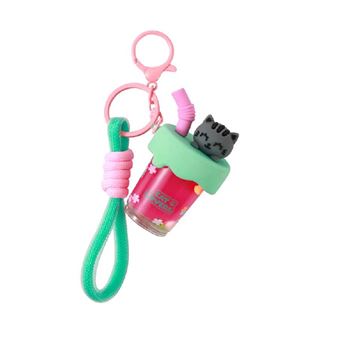 ITOTAL PORTE-CLÉS BUBBLE TEA CHAT GRIS
