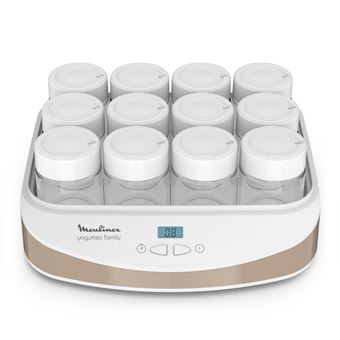 Yaourtière Moulinex Yogurteo Family 12 pots YG233A10 21 W Blanc