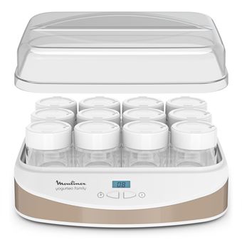 Yaourtière Moulinex Yogurteo Family 12 pots YG233A10 21 W Blanc