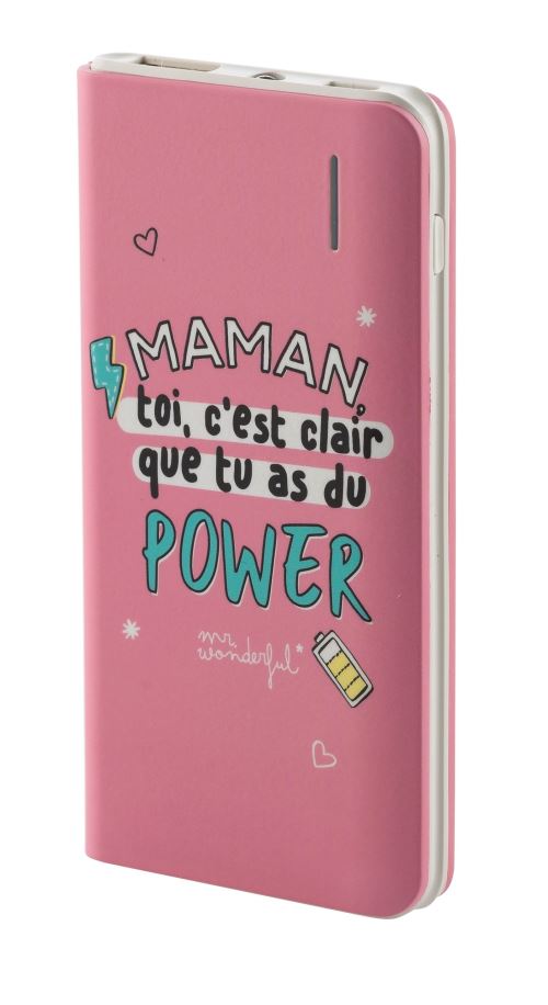 Mr. Wonderful Mama Het is duidelijk dat je Power hebt 4000 mAh Externe Batterij
