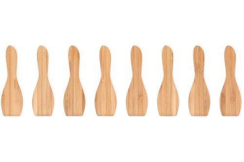 Bambu - Spatules - Lot de 8 saptules à raclette : Pebbly Natural