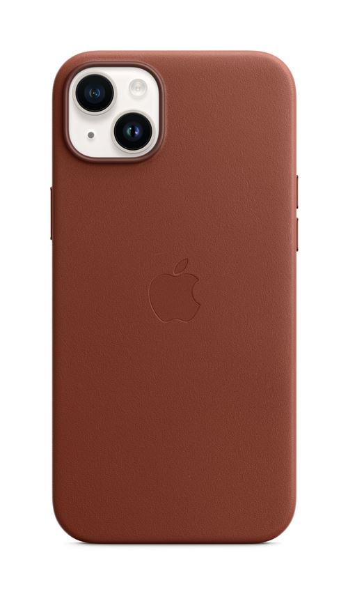 Coque en cuir avec MagSafe pour Apple iPhone 14 Plus Terre de Sienne