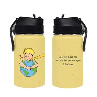 GOURDE AVEC PAILLE - 350ML - COLLECTION LE PETIT PRINCE ENFANTS - PLANETE