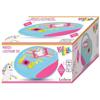 LEXIBOOK Lecteur CD enfant licorne - La Poste