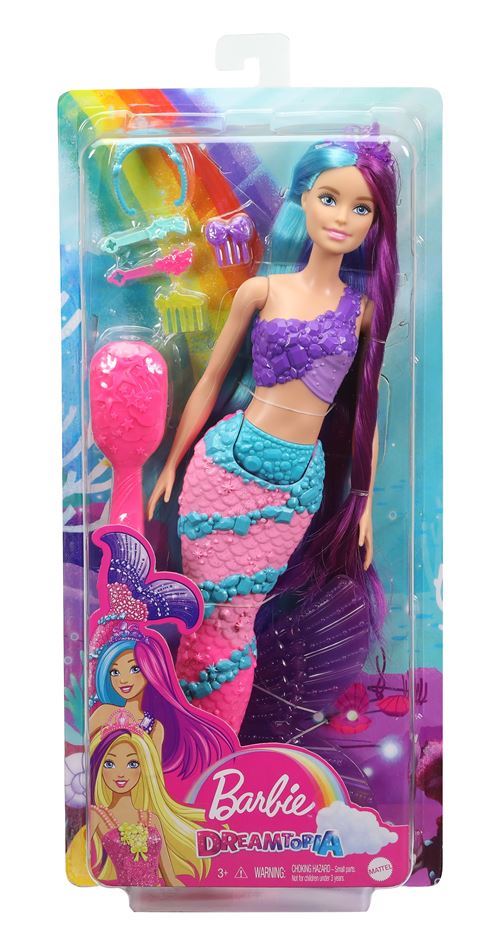 Poupée Barbie Sirène féérique cheveux longs