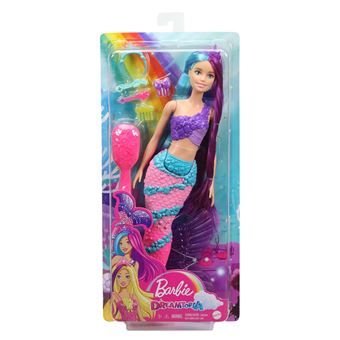 Poupee Barbie Sirene Cheveux Longs Fantastiques Poupee Achat Prix Fnac