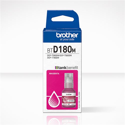 Recharge d'encre Brother BTD180M Magenta