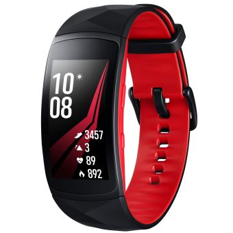 Bracelet connecte Samsung Gear Fit2 Pro Noir et Rouge Taille S Bracelet connecte Achat prix fnac