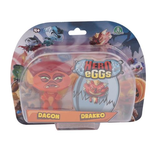 Figurines Hero egg Blister 2 Hero eggs Drako et Dagon 2