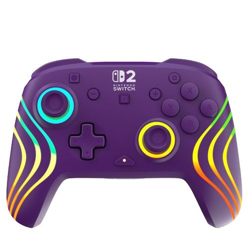 Manette sans fil Turtle Beach® Afterglow™ Wave Violet pour Nintendo Switch™ 2 Nintendo Switch™ Nintendo Switch™ Lite et Nintendo Switch™ Modèle OLED