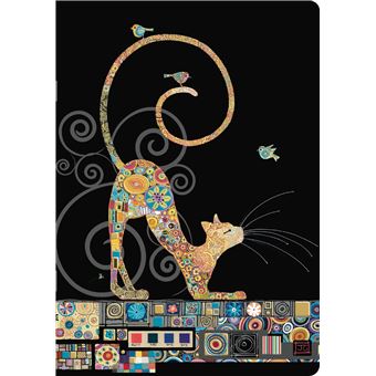 Cahier ligné A5 Bug Art Chat Klimt