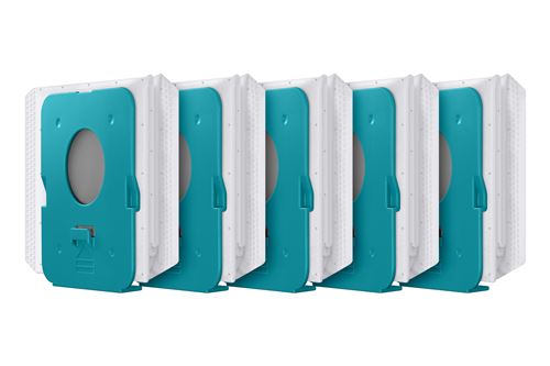 Pack de 5 sacs à poussière Samsung VCA-ADB952 pour Bespoke Jet Clean Station™ 2l Bleu et blanc
