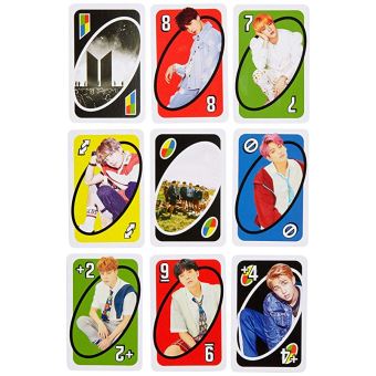 Jeu de Cartes Mattel Familles UNO BTS