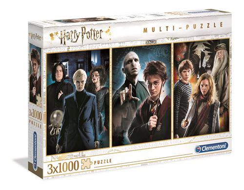 Coffret De 3 Puzzles Clementoni Harry Potter 3 X 1000 Pièces