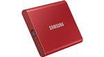 Disque SSD Externe Samsung Portable T7 MU-PC2T0R/WW 2 To USB 3.2 Rouge Métallique