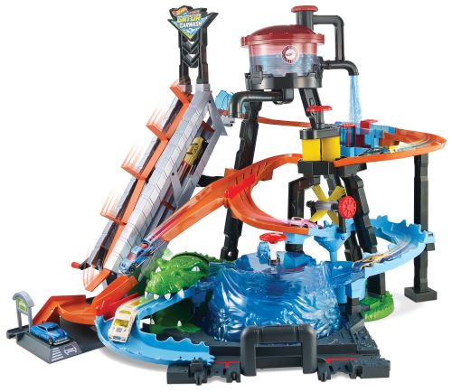 Hot Wheels Blanc Circuit Voitures City Station Lavage Ultime