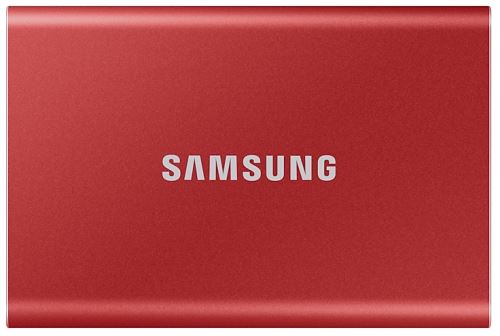 Samsung T7 1TB USB 3.2 Externe SSD-schijf Metallic Rood