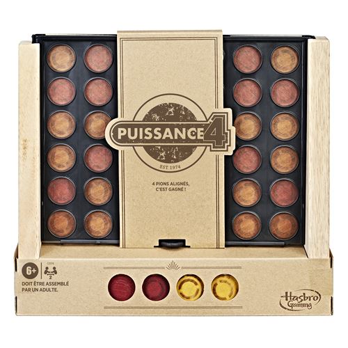 Hasbro kaartspel Puissance 4 op een rij  Rustic Series