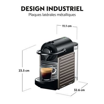 Cafetière à dosette Krups YY4799FD Pixie 1350 W Noir avec 34 capsules Nespresso offertes