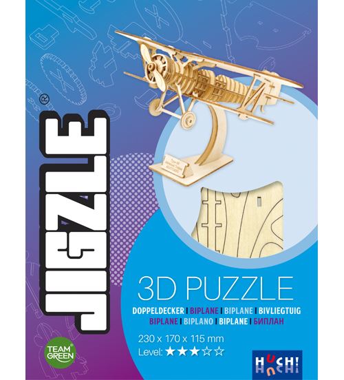 Puzzle 3D Atalia Jeux Jigzle Biplan - Atalia Jeux