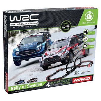 Circuit de voitures Ninco Rallye de Suède 6 m Wireless Technology