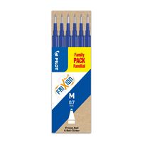 Pack de 6 recharges Pilot Frixion Pointe moyenne Bleu