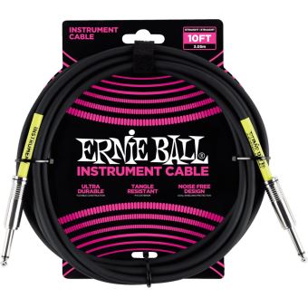 Câble instrument Ernie Ball jack 6048 Noir