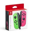Paire de manettes Joy-Con Nintendo Switch Vert Néon et Rose Néon