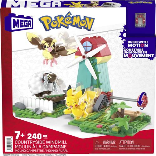 Mega Construx Jeu De Construction Pokémon Pikachu Roucool Et Moumouton