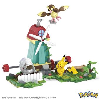 Jeu de construction Mega Construx Pokémon Pikachu Roucool et Moumouton