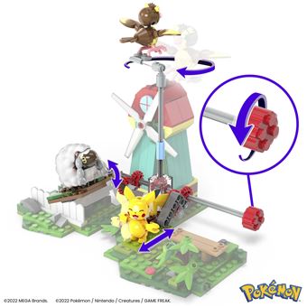 Jeu de construction Mega Construx Pokémon Pikachu Roucool et Moumouton