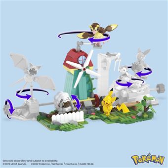 Jeu de construction Mega Construx Pokémon Pikachu Roucool et Moumouton