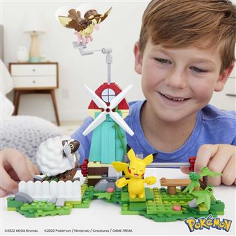 Jeu de construction Mega Construx Pokémon Pikachu Roucool et Moumouton