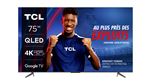 TV QLED Tcl 75C645 190 cm 4K UHD 2023 Smart TV Noir