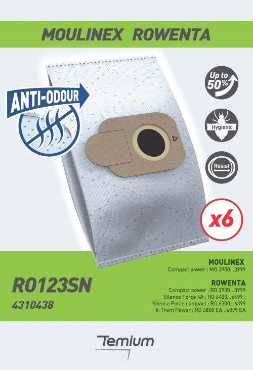 Temium RO123SN Geruchshemmender Staubsaugerbeutel