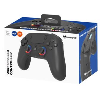 Manette sans fil Subsonic pour PS4 et PC Noir